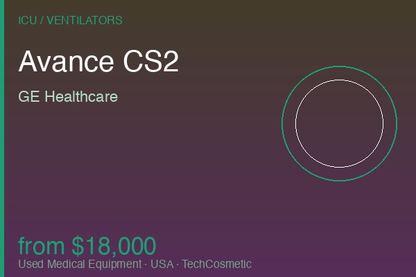 Used Avance CS2 by GE Healthcare