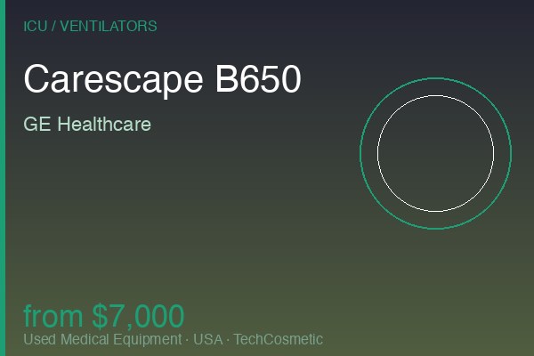 Used Carescape B650 by GE Healthcare