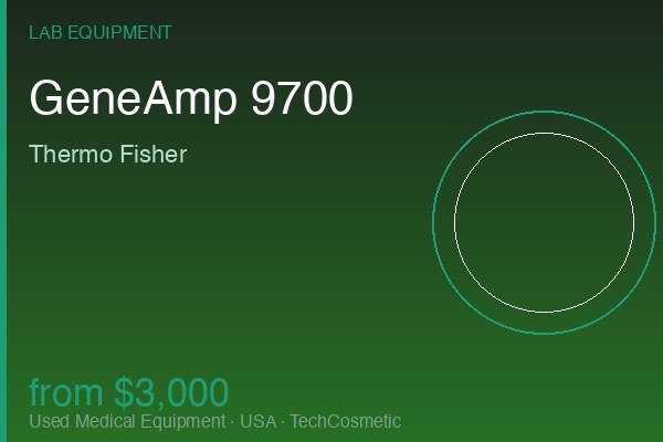 Used GeneAmp 9700 by Thermo Fisher