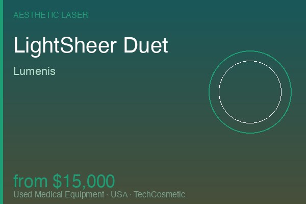 Used LightSheer Duet by Lumenis
