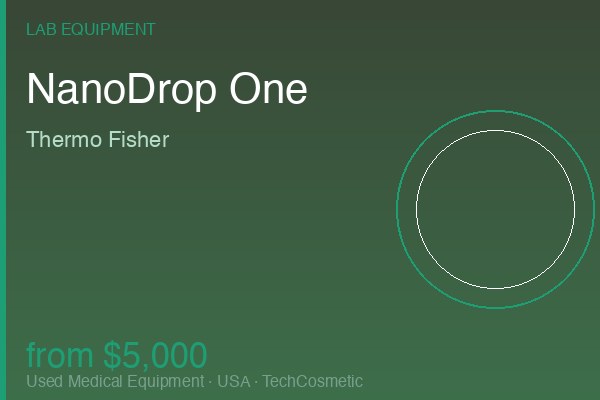 Used NanoDrop One by Thermo Fisher