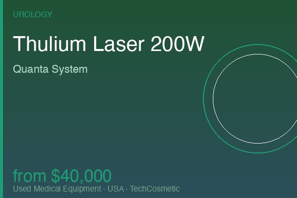 Used Thulium Laser 200W by Quanta System