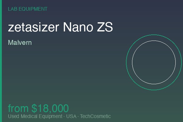 Used zetasizer Nano ZS by Malvern